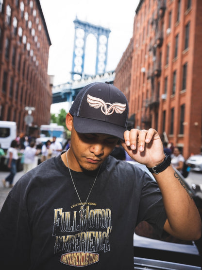 "Rose Gold" Wings Trucker Hat