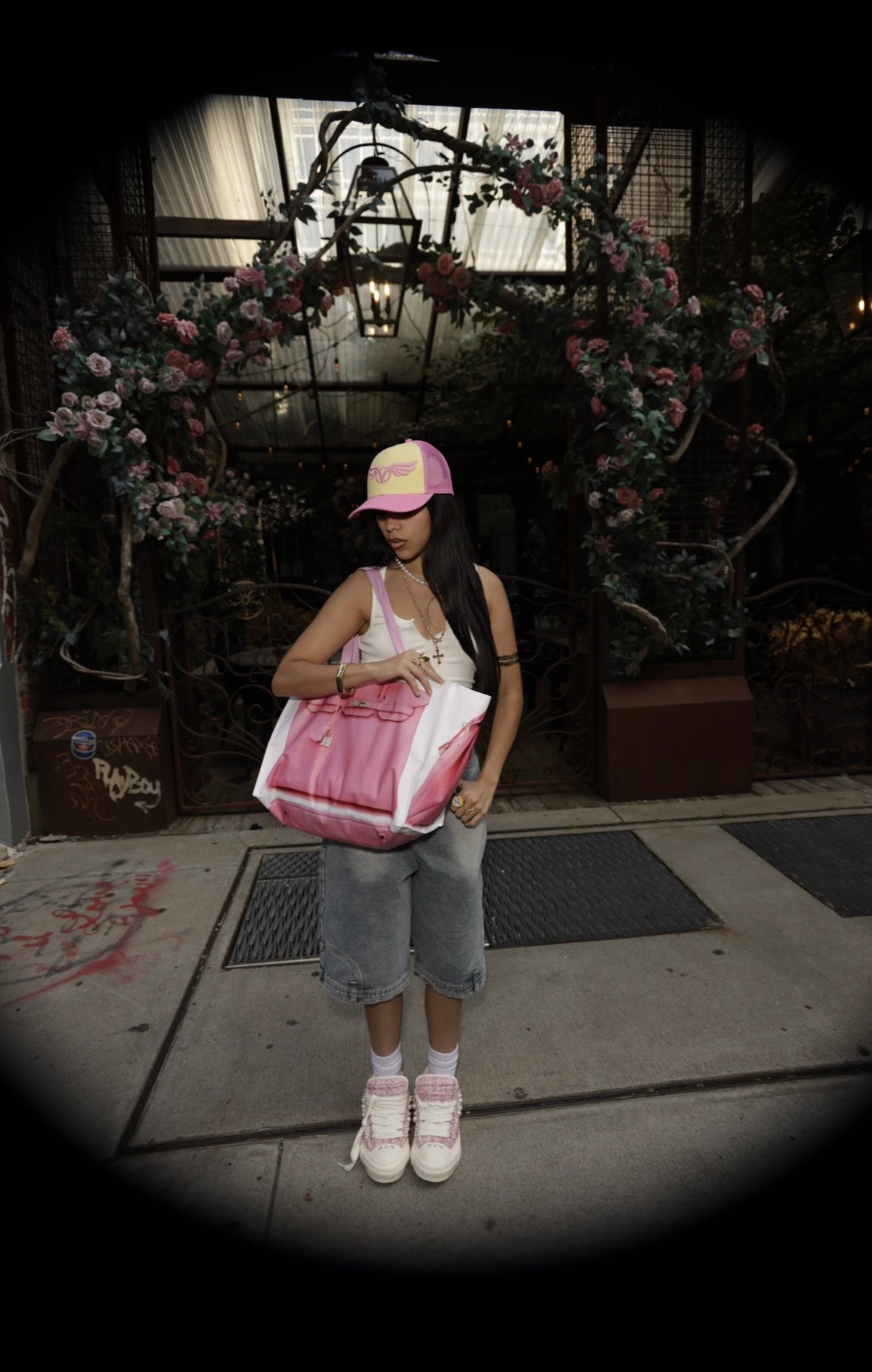 "PINK LEMONADE" WINGS TRUCKER HAT