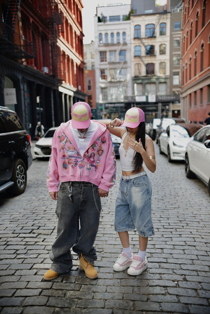 "PINK LEMONADE" WINGS TRUCKER HAT